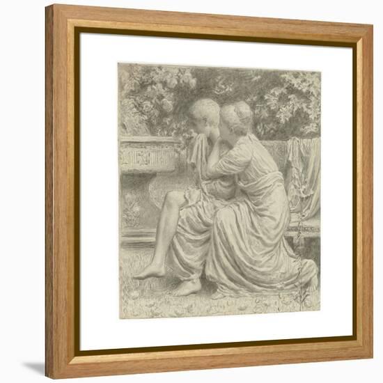 Cartoon for 'An Idyll'-Albert Joseph Moore-Framed Premier Image Canvas