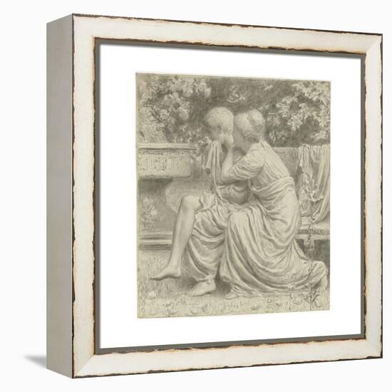 Cartoon for 'An Idyll'-Albert Joseph Moore-Framed Premier Image Canvas