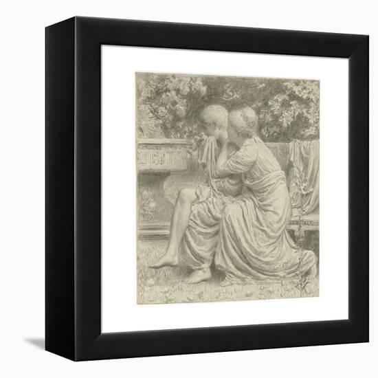 Cartoon for 'An Idyll'-Albert Joseph Moore-Framed Premier Image Canvas