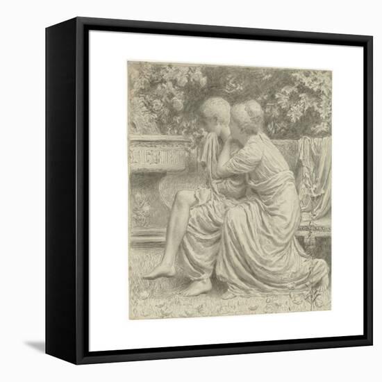 Cartoon for 'An Idyll'-Albert Joseph Moore-Framed Premier Image Canvas