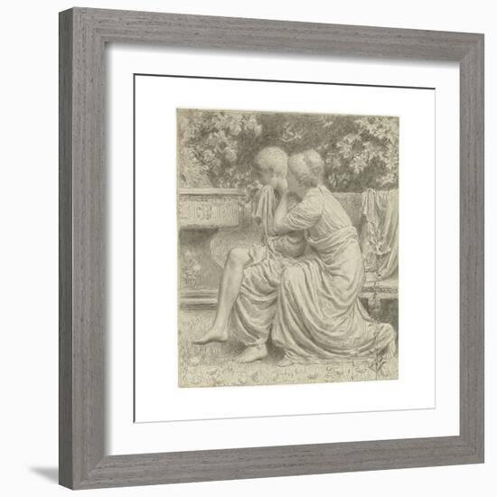 Cartoon for 'An Idyll'-Albert Joseph Moore-Framed Giclee Print