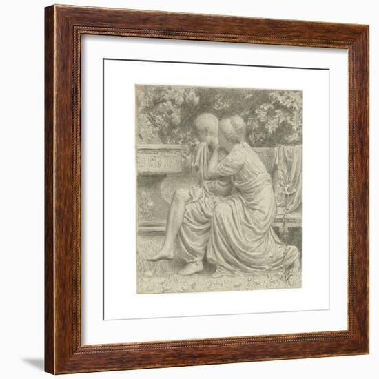 Cartoon for 'An Idyll'-Albert Joseph Moore-Framed Giclee Print