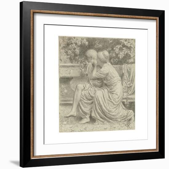 Cartoon for 'An Idyll'-Albert Joseph Moore-Framed Giclee Print