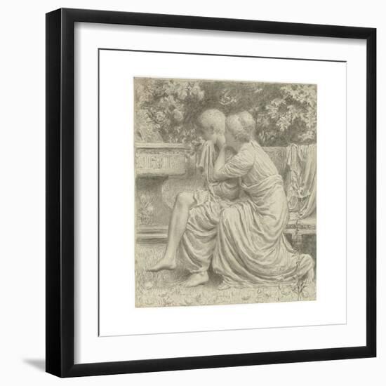 Cartoon for 'An Idyll'-Albert Joseph Moore-Framed Giclee Print