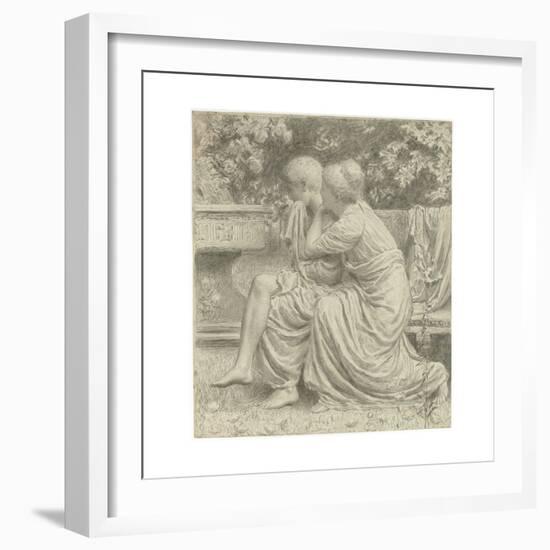 Cartoon for 'An Idyll'-Albert Joseph Moore-Framed Giclee Print