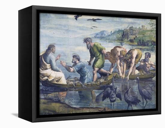 Cartoon for The Miraculous Draught of Fishes-Raphael-Framed Premier Image Canvas