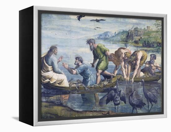 Cartoon for The Miraculous Draught of Fishes-Raphael-Framed Premier Image Canvas