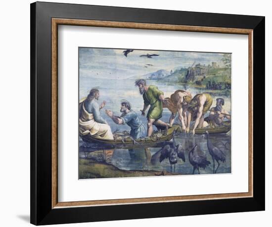 Cartoon for The Miraculous Draught of Fishes-Raphael-Framed Giclee Print