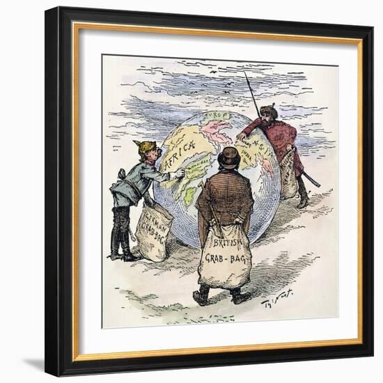 Cartoon: Imperialism, 1885-Thomas Nast-Framed Giclee Print