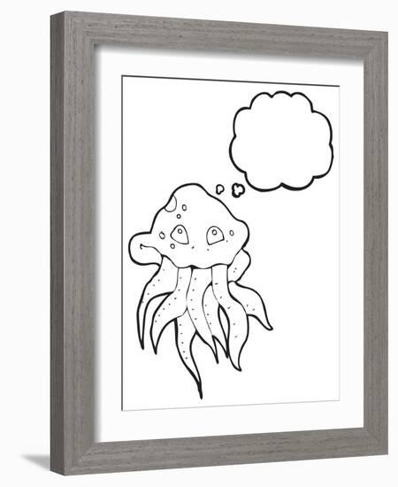 Cartoon Jellyfish-lineartestpilot-Framed Photographic Print