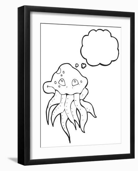 Cartoon Jellyfish-lineartestpilot-Framed Photographic Print