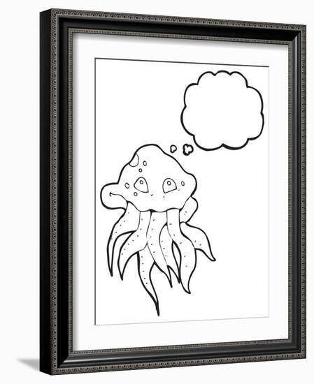 Cartoon Jellyfish-lineartestpilot-Framed Photographic Print