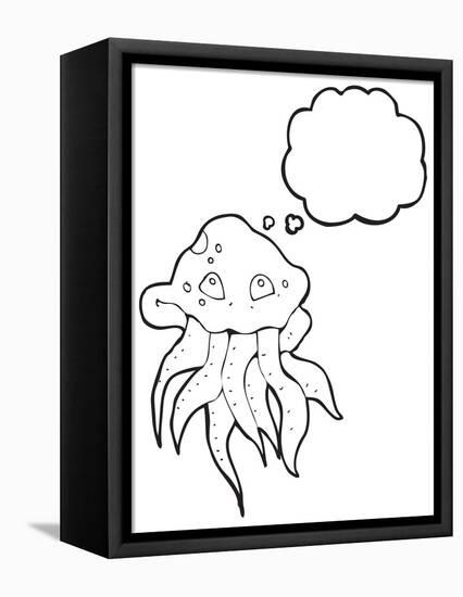 Cartoon Jellyfish-lineartestpilot-Framed Premier Image Canvas