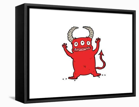 Cartoon Little Devil-lineartestpilot-Framed Stretched Canvas