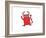 Cartoon Little Devil-lineartestpilot-Framed Art Print