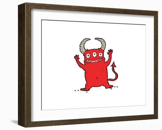 Cartoon Little Devil-lineartestpilot-Framed Art Print