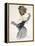 Cartoon of a Woman Performing a Hurried Striptease During the First World War-Jules-Alexandre Grün-Framed Premier Image Canvas