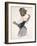 Cartoon of a Woman Performing a Hurried Striptease During the First World War-Jules-Alexandre Grün-Framed Giclee Print