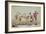 Cartoon of the French Aristocratic Emigres in England During the Revolution, 1791-Isaac Cruikshank-Framed Giclee Print