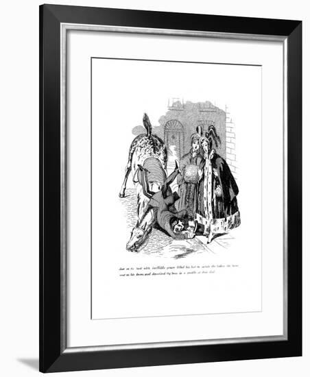 Cartoon on a Riding Theme, 19th Century-null-Framed Giclee Print