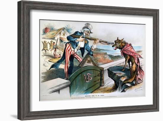 Cartoon: Panic Of 1893-Louis Dalrymple-Framed Giclee Print