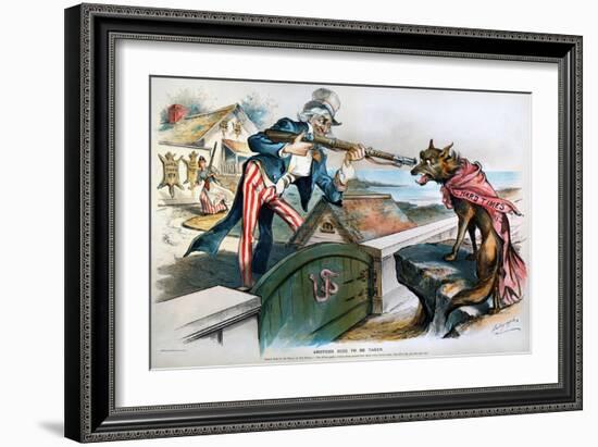 Cartoon: Panic Of 1893-Louis Dalrymple-Framed Giclee Print