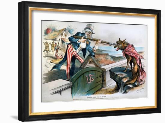 Cartoon: Panic Of 1893-Louis Dalrymple-Framed Giclee Print