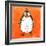 Cartoon Penguin. Cute Hand Drawn, Vintage Paper Texture-Ozerina Anna-Framed Art Print