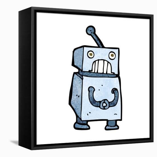 Cartoon Robot-lineartestpilot-Framed Stretched Canvas