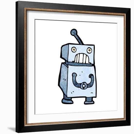 Cartoon Robot-lineartestpilot-Framed Art Print