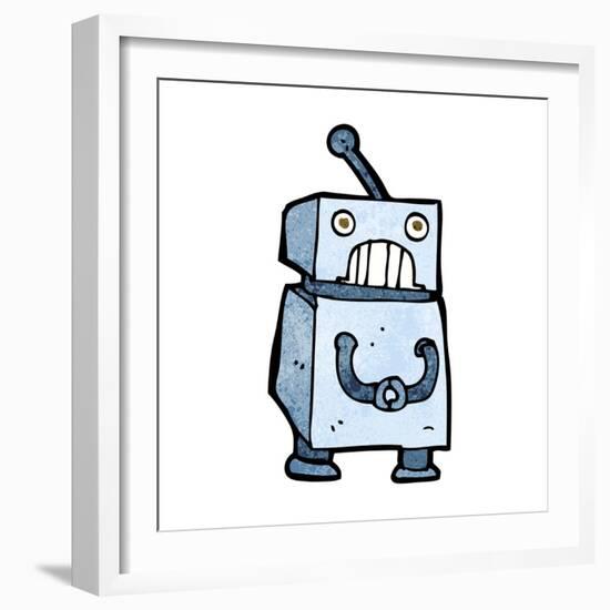 Cartoon Robot-lineartestpilot-Framed Art Print