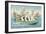 Cartoon, Sailors with Mermaid Picture-null-Framed Art Print