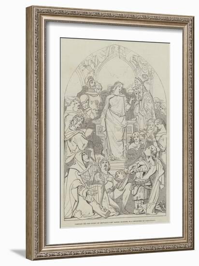 Cartoon, the Spirit of Chivalry-Daniel Maclise-Framed Giclee Print