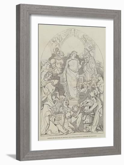 Cartoon, the Spirit of Chivalry-Daniel Maclise-Framed Giclee Print