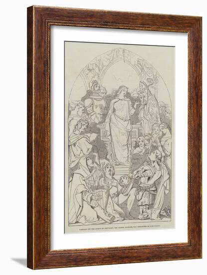 Cartoon, the Spirit of Chivalry-Daniel Maclise-Framed Giclee Print