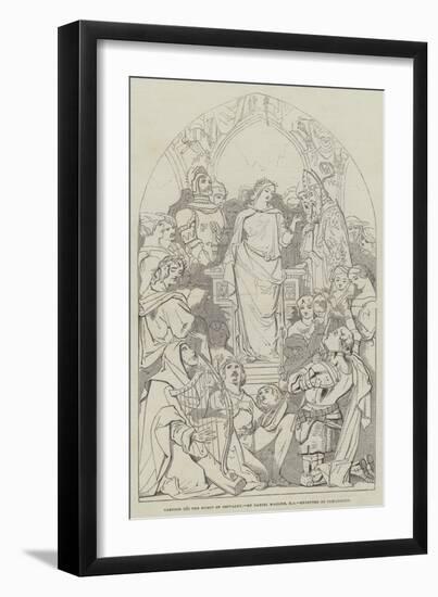 Cartoon, the Spirit of Chivalry-Daniel Maclise-Framed Giclee Print