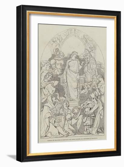 Cartoon, the Spirit of Chivalry-Daniel Maclise-Framed Giclee Print