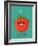 Cartoon Tomato with Eyes and Smiling. Funny Tomato.-Serbinka-Framed Art Print