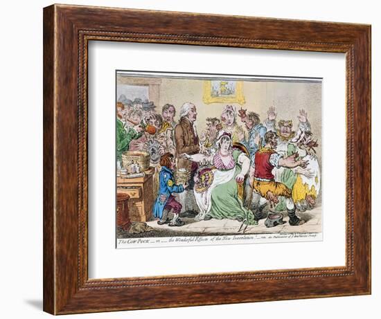 Cartoon: Vaccination, 1802-James Gillray-Framed Giclee Print