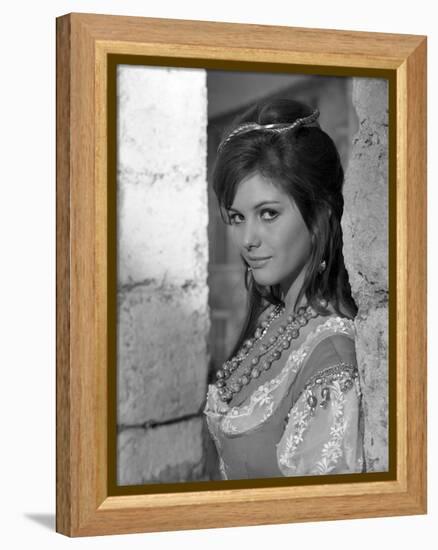 Cartouche by PhilippedeBroca with Claudia Cardinale, 1962 (b/w photo)-null-Framed Stretched Canvas