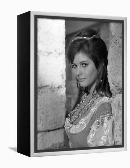 Cartouche by PhilippedeBroca with Claudia Cardinale, 1962 (b/w photo)-null-Framed Stretched Canvas