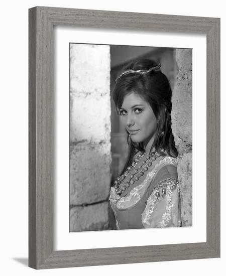 Cartouche by PhilippedeBroca with Claudia Cardinale, 1962 (b/w photo)-null-Framed Photo