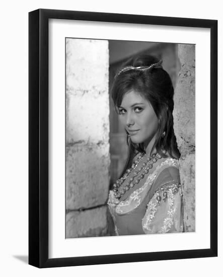 Cartouche by PhilippedeBroca with Claudia Cardinale, 1962 (b/w photo)-null-Framed Photo