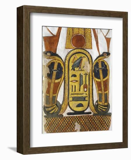 Cartouche Encloses Queen Given Name Nefertari Mery-En-Mut-null-Framed Giclee Print
