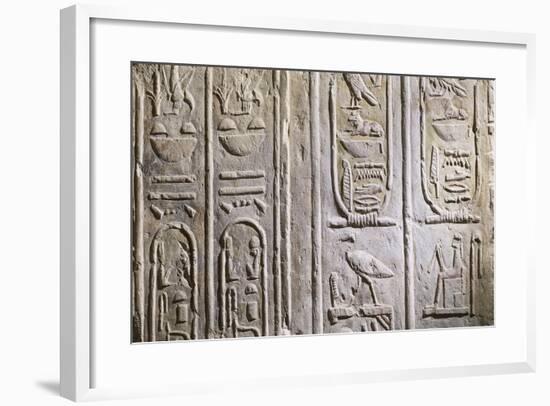 Cartouche of Alexander the Great, Wall Fragment of a Temple-null-Framed Giclee Print