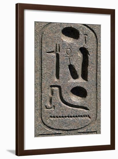 Cartouche of Ramses Ii Great Temple of Amun, Tanis, Egypt-null-Framed Giclee Print