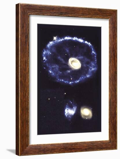 Cartwheel Galaxy-null-Framed Premium Giclee Print