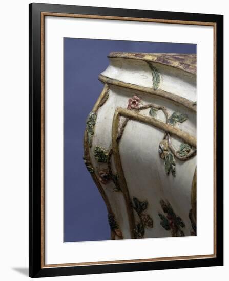 Carved and Painted Wooden Chest of Drawers, Ca 1760, Made in Venice, Italy, Detail-null-Framed Giclee Print