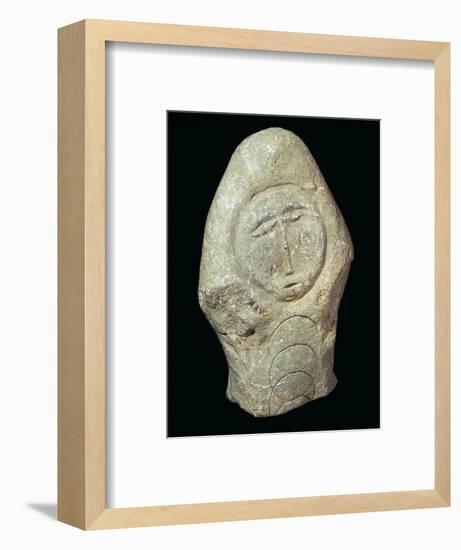 Carved Celtic Head, 1st century-Unknown-Framed Giclee Print