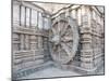 Carved Chariot Wheel on Wall of Konarak Sun Temple, UNESCO World Heritage Site, Konarak, India-Annie Owen-Mounted Photographic Print